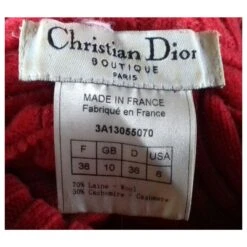 Christian Dior Pulll Cachemire Dior Rouge 13 Christian Dior Pulll Cachemire Dior Rouge -Outlet Élégance DIOR 126758 7