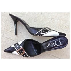 Mules Dior Noir -Outlet Élégance DIOR 129820 3