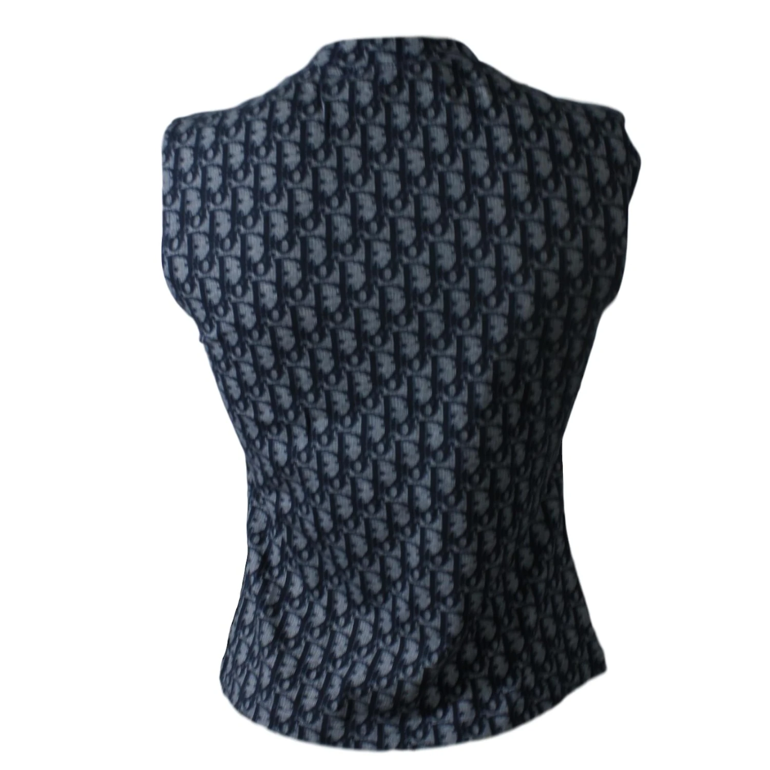 Christian Dior Top Monogrammé Bleu 3 Christian Dior Top Monogrammé Bleu – Image 3