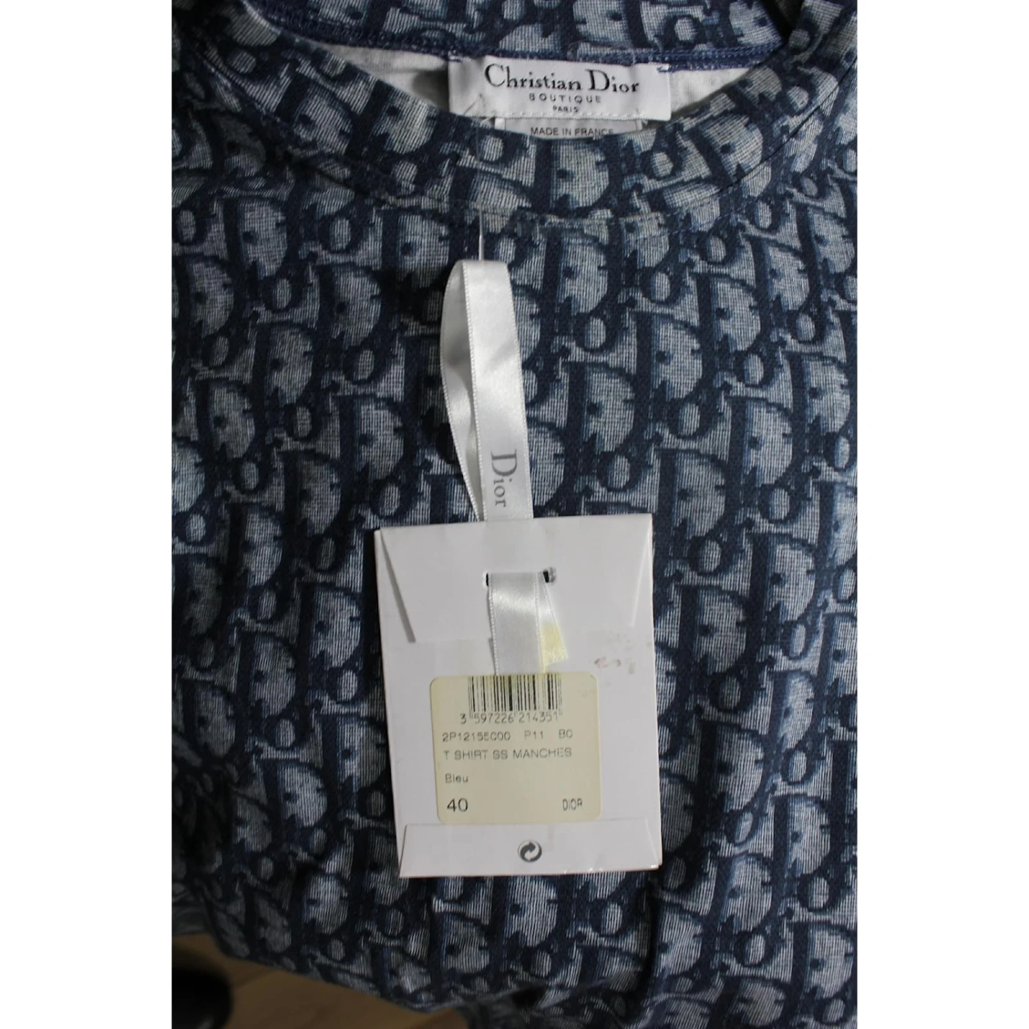 Christian Dior Top Monogrammé Bleu 4 Christian Dior Top Monogrammé Bleu – Image 4