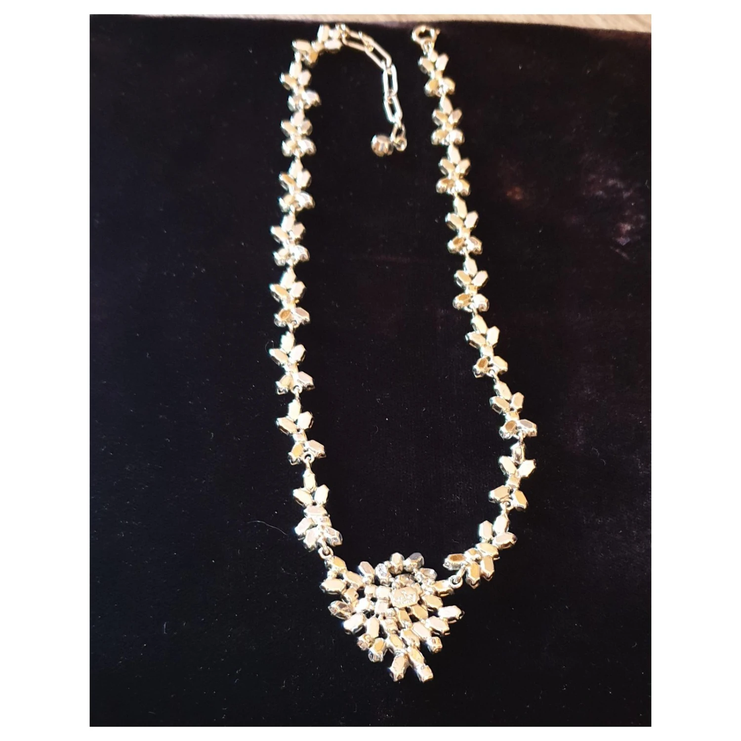 COLLIER CHRISTIAN DIOR Argenté 2 COLLIER CHRISTIAN DIOR Argenté – Image 2