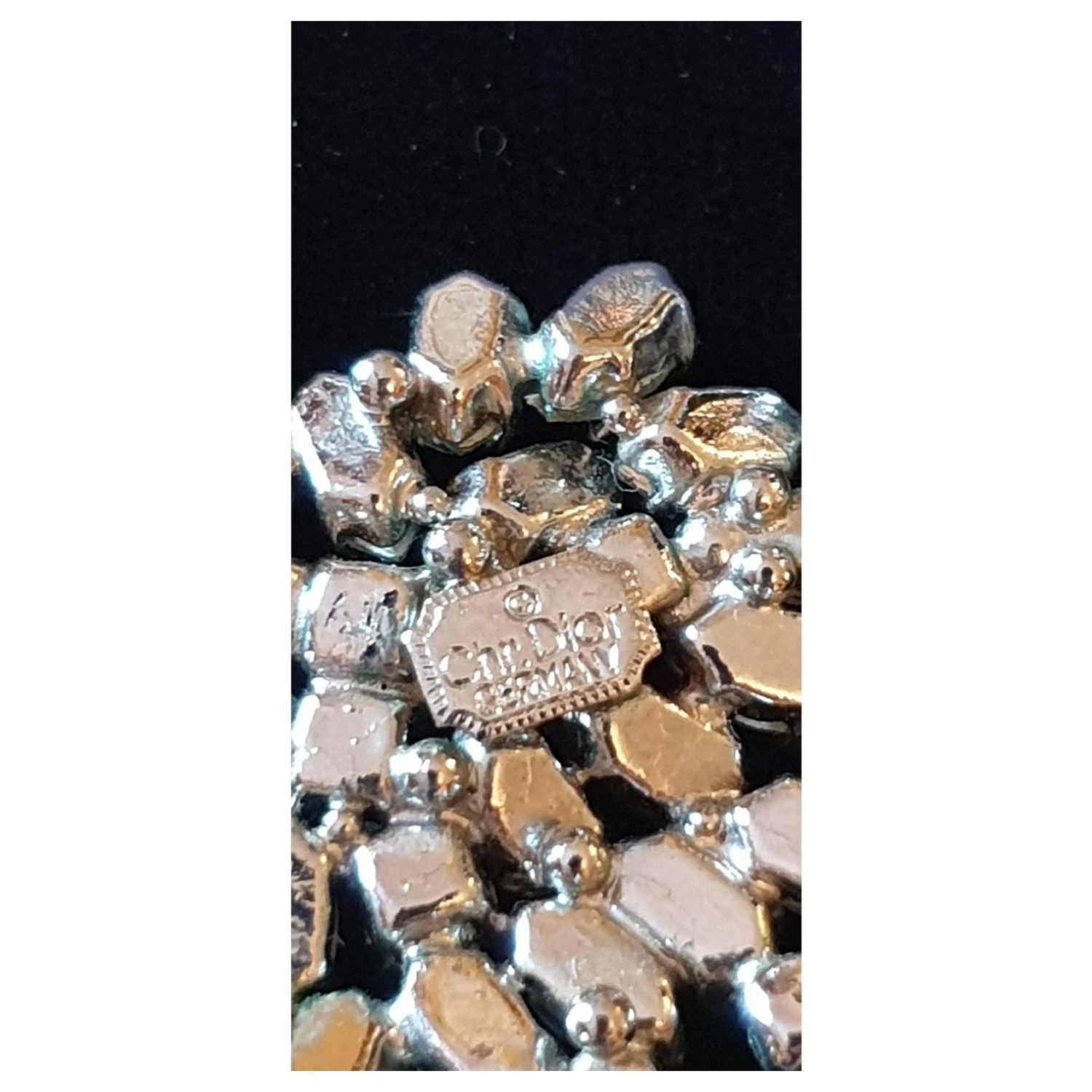 COLLIER CHRISTIAN DIOR Argenté 3 COLLIER CHRISTIAN DIOR Argenté – Image 3