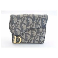 Portefeuille Dior Bleu 12 Portefeuille Dior Bleu -Outlet Élégance DIOR 144508 6