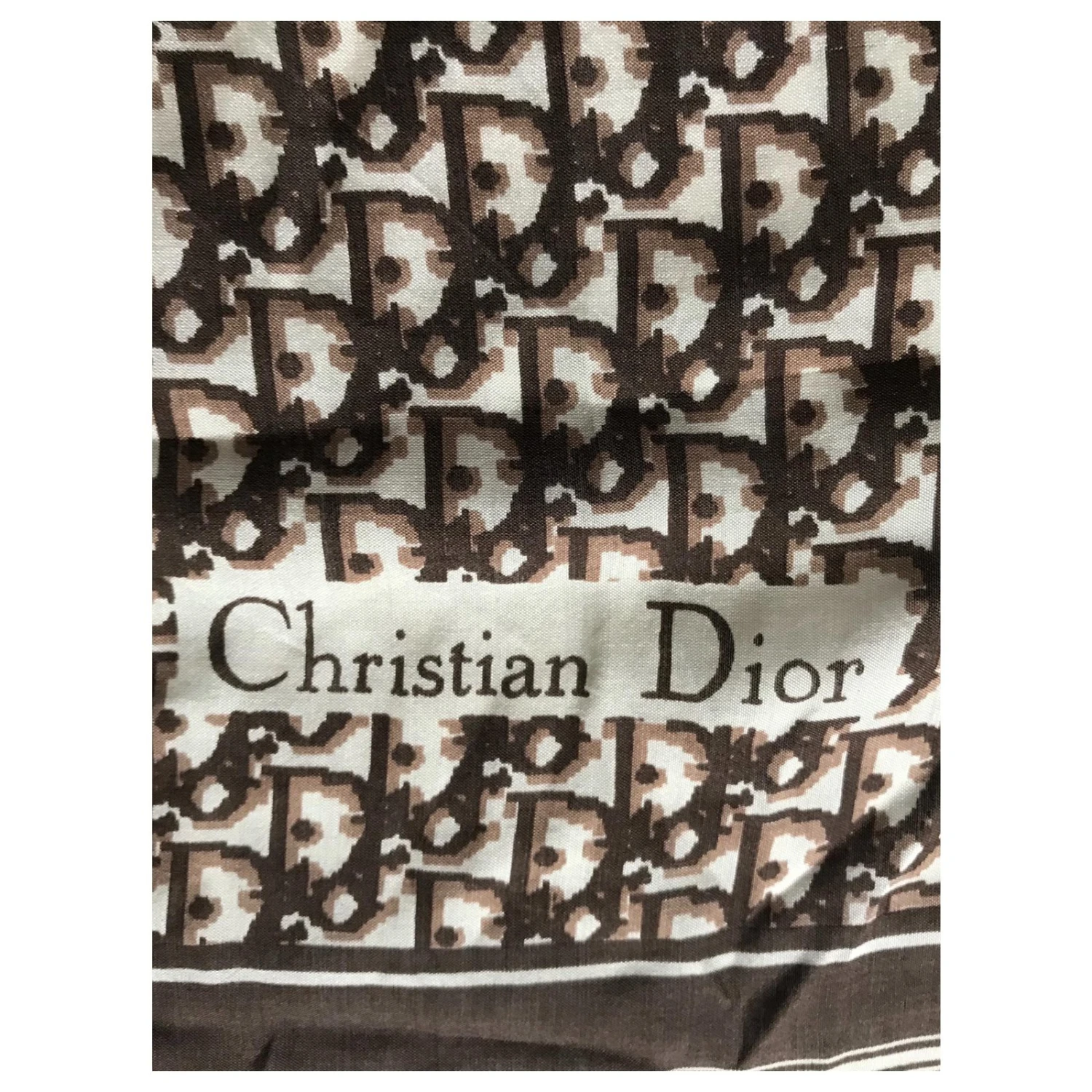 Christian Dior Echarpes Marron 2 Christian Dior Echarpes Marron – Image 2