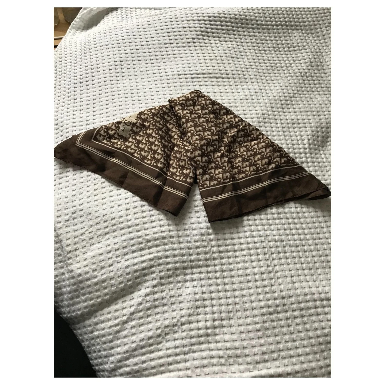 Christian Dior Echarpes Marron 3 Christian Dior Echarpes Marron – Image 3