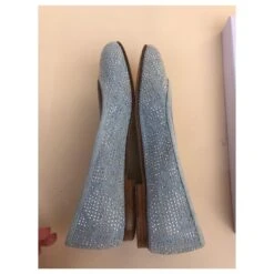 Christian Dior Ballerines Bleu Clair -Outlet Élégance DIOR 180478 7