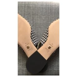 Ballerine DIOR J'ADIOR En Laine Pied De Poule, Ruban Brodé Noir Blanc 13 Ballerine DIOR J'ADIOR En Laine Pied De Poule, Ruban Brodé Noir Blanc -Outlet Élégance DIOR 184007 7