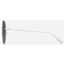 Dior, DIOR Lunettes De Soleil Pilote DiorByDior2 En Métal Doré Et Laque Noire 5 Dior, DIOR Lunettes De Soleil Pilote DiorByDior2 En Métal Doré Et Laque Noire -Outlet Élégance DIOR 190131 3