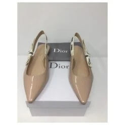 Ballerine Dior J'adior Cuir Verni Couleur Beige Nude 11 Ballerine Dior J'adior Cuir Verni Couleur Beige Nude -Outlet Élégance DIOR 195654 4