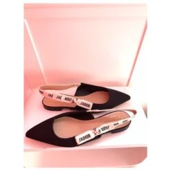 Christian Dior Ballerines Noir -Outlet Élégance DIOR 228456 3