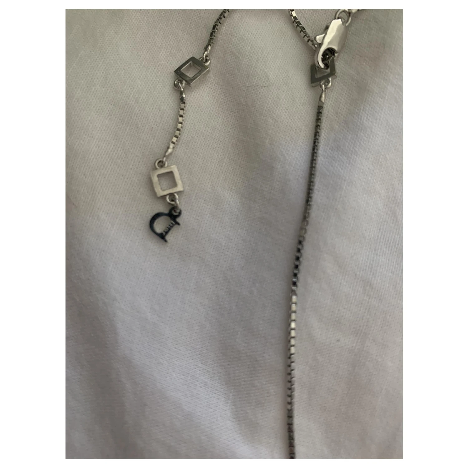 Dior Colliers Noir Argenté 4 Dior Colliers Noir Argenté – Image 4