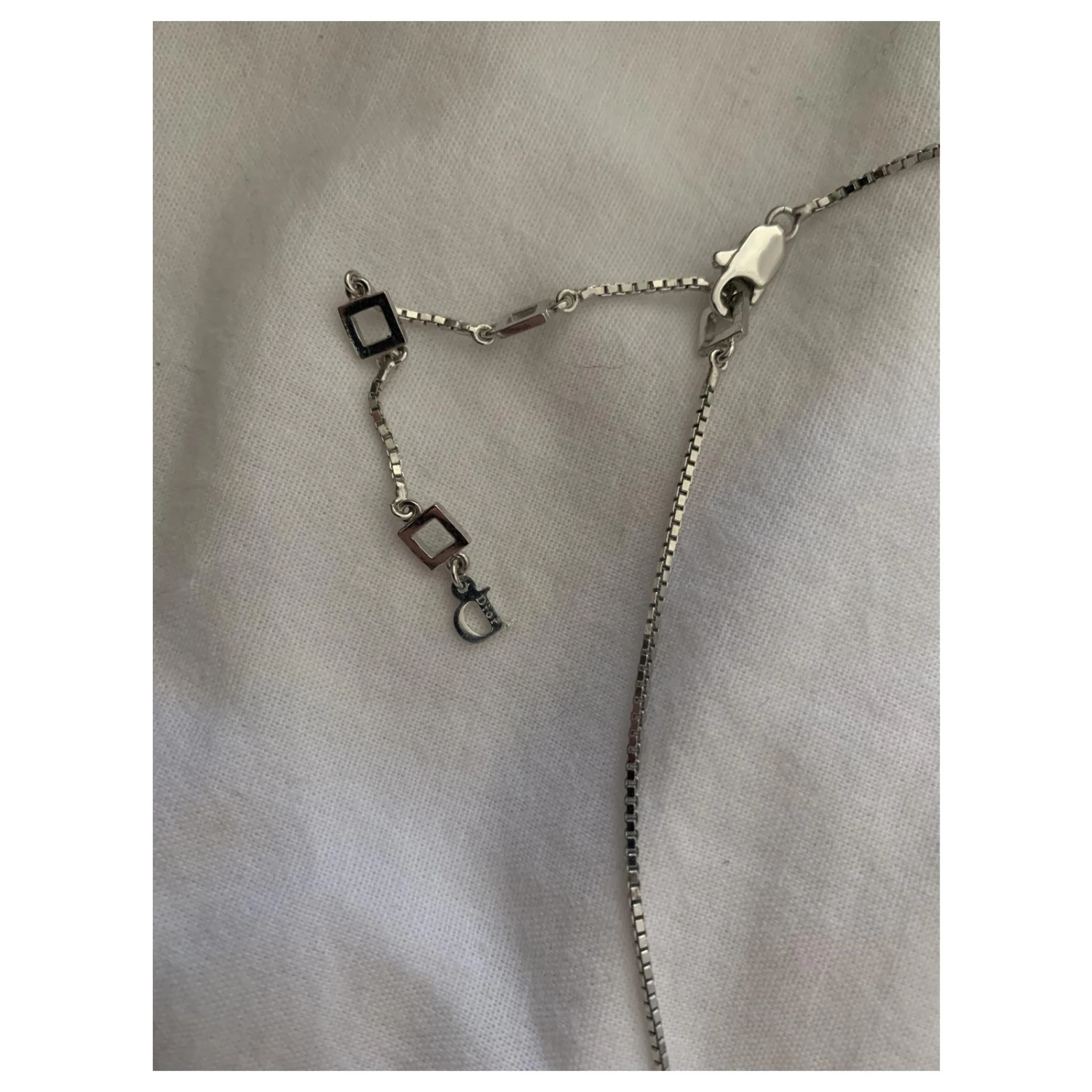 Dior Colliers Noir Argenté 5 Dior Colliers Noir Argenté – Image 5