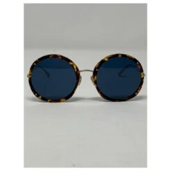 Lunettes De Soleil Dior Logo DIOR HYPNOTIC 1 Y67UNE9 JAUNE HAVANE ET OR Marron Doré -Outlet Élégance DIOR 241077 7