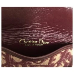 Porte Monnaie Dior En Toile Oblique Bordeaux -Outlet Élégance DIOR 261370 6