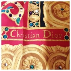 Christian Dior Foulards De Soie Multicolore -Outlet Élégance DIOR 263045 4