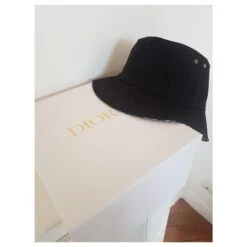 Chapeau Dior Noir 9 Chapeau Dior Noir -Outlet Élégance DIOR 263445 5