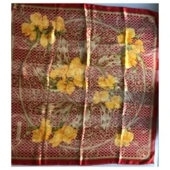 Christian Dior Foulards De Soie Rouge Jaune -Outlet Élégance DIOR 266894 3