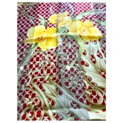 Christian Dior Foulards De Soie Rouge Jaune -Outlet Élégance DIOR 266894 6