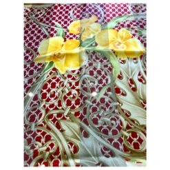 Christian Dior Foulards De Soie Rouge Jaune -Outlet Élégance DIOR 266894 7
