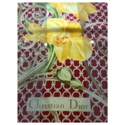 Christian Dior Foulards De Soie Rouge Jaune -Outlet Élégance DIOR 266894 8