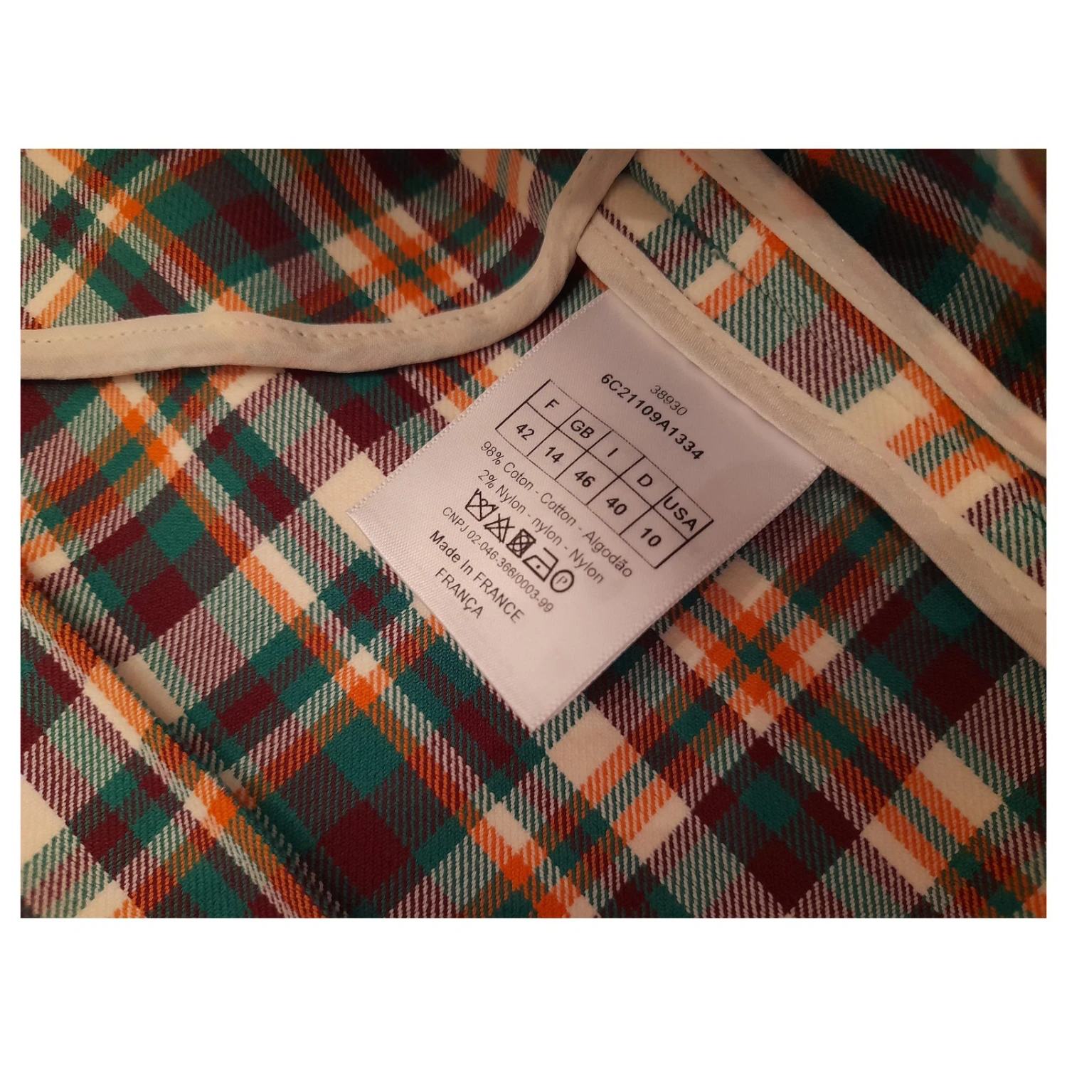 Nouveau Auth Christian Dior 2016ss Cruise Runway Mini-robe Femme Awesome Multicolore 10 Nouveau Auth Christian Dior 2016ss Cruise Runway Mini-robe Femme Awesome Multicolore – Image 10