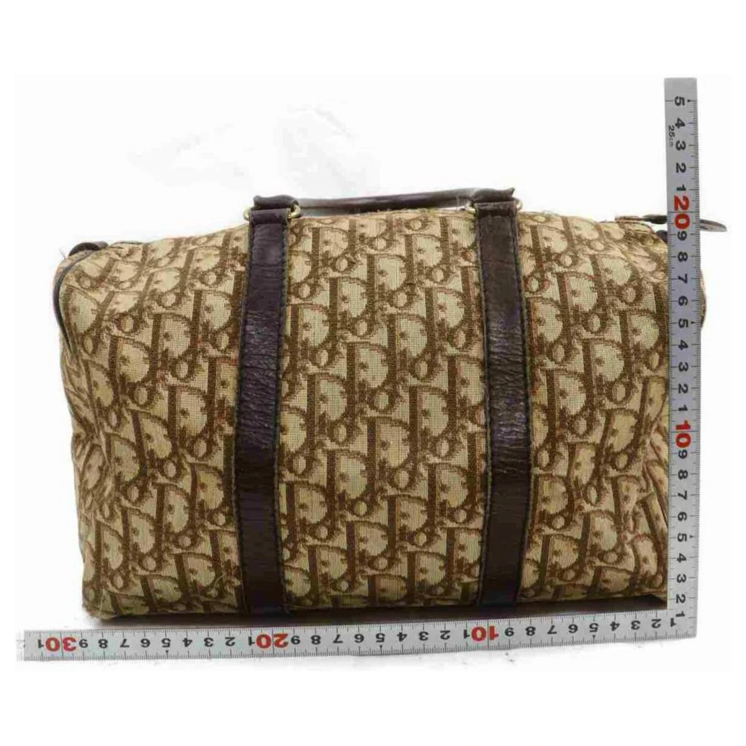 Christian Dior Duffle Boston Trotter Monogram Marron 9 Christian Dior Duffle Boston Trotter Monogram Marron – Image 9