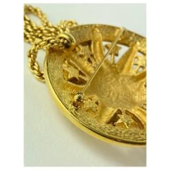 Ensemble De Broche Collier Lune En Cristal Et Or 10DIOR22 -Outlet Élégance DIOR 294226 6