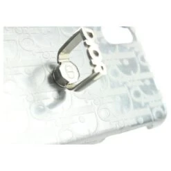 Dior Coque IPhone Trotteur Montaigne Monogramme Argenté -Outlet Élégance DIOR 297554 4
