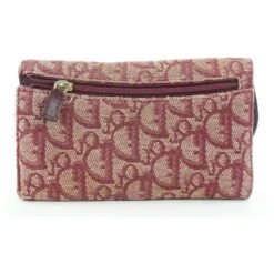 Dior Long Portefeuille à Rabat Bordeaux Monogram Trotteur Saddle 16 Dior Long Portefeuille à Rabat Bordeaux Monogram Trotteur Saddle -Outlet Élégance DIOR 297804 7