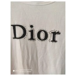 Christian Dior Tee Shirt Manche Longue Blanc Cassé -Outlet Élégance DIOR 330949 6