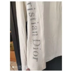 Christian Dior Tee Shirt Manche Longue Blanc Cassé -Outlet Élégance DIOR 330949 7