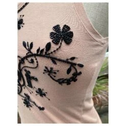 Sublime Débardeur Dior Perles Beige -Outlet Élégance DIOR 344491 4