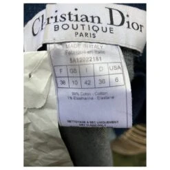Christian Dior Merveilleuse Veste En Jean Dior Cœur Bleu -Outlet Élégance DIOR 346190 10