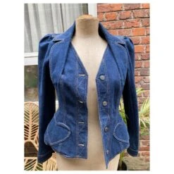 Christian Dior Merveilleuse Veste En Jean Dior Cœur Bleu -Outlet Élégance DIOR 346190 7