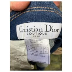 Christian Dior Merveilleuse Veste En Jean Dior Cœur Bleu -Outlet Élégance DIOR 346190 9