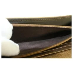 Dior Portefeuille à Rabat Long Marron Monogram Trotter -Outlet Élégance DIOR 374821 3