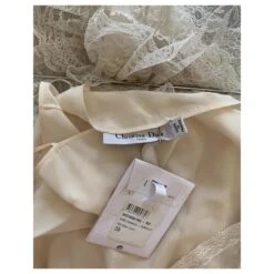 Christian Dior Robes Blanc -Outlet Élégance DIOR 376262 7