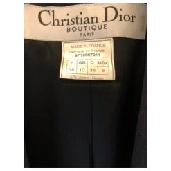 Christian Dior Tailleur Pantalon Bleu Marine -Outlet Élégance DIOR 377641 5