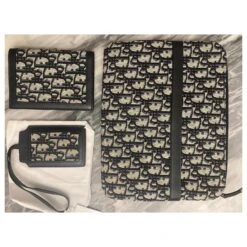 Christian Dior Oblique Dior Bleu Marine -Outlet Élégance DIOR 382445 4