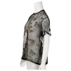 Dior Blouse Transparente Brodée De Fleurs -Outlet Élégance DIOR 384811 4