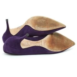 Christian Dior CLASSIC PURPLE SUEDE FR40 Violet Foncé -Outlet Élégance DIOR 387484 5