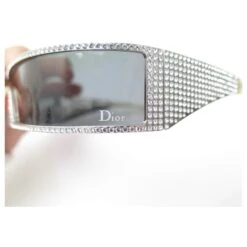 RARE LUNETTES DE SOLEIL CHRISTIAN DIOR CRISTAUX SWAROVSKI 9F9VU SUNGLASSES Argenté -Outlet Élégance DIOR 392259 5