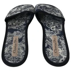 Dior Mules Dor Chez Moi Bleu Marine 10 Dior Mules Dor Chez Moi Bleu Marine -Outlet Élégance DIOR 404023 4