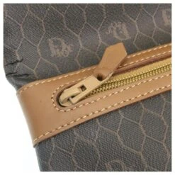 Christian Dior Honeycomb Canvas Pochette PVC Cuir Noir Auth Ar5164 18 Christian Dior Honeycomb Canvas Pochette PVC Cuir Noir Auth Ar5164 -Outlet Élégance DIOR 431936 9