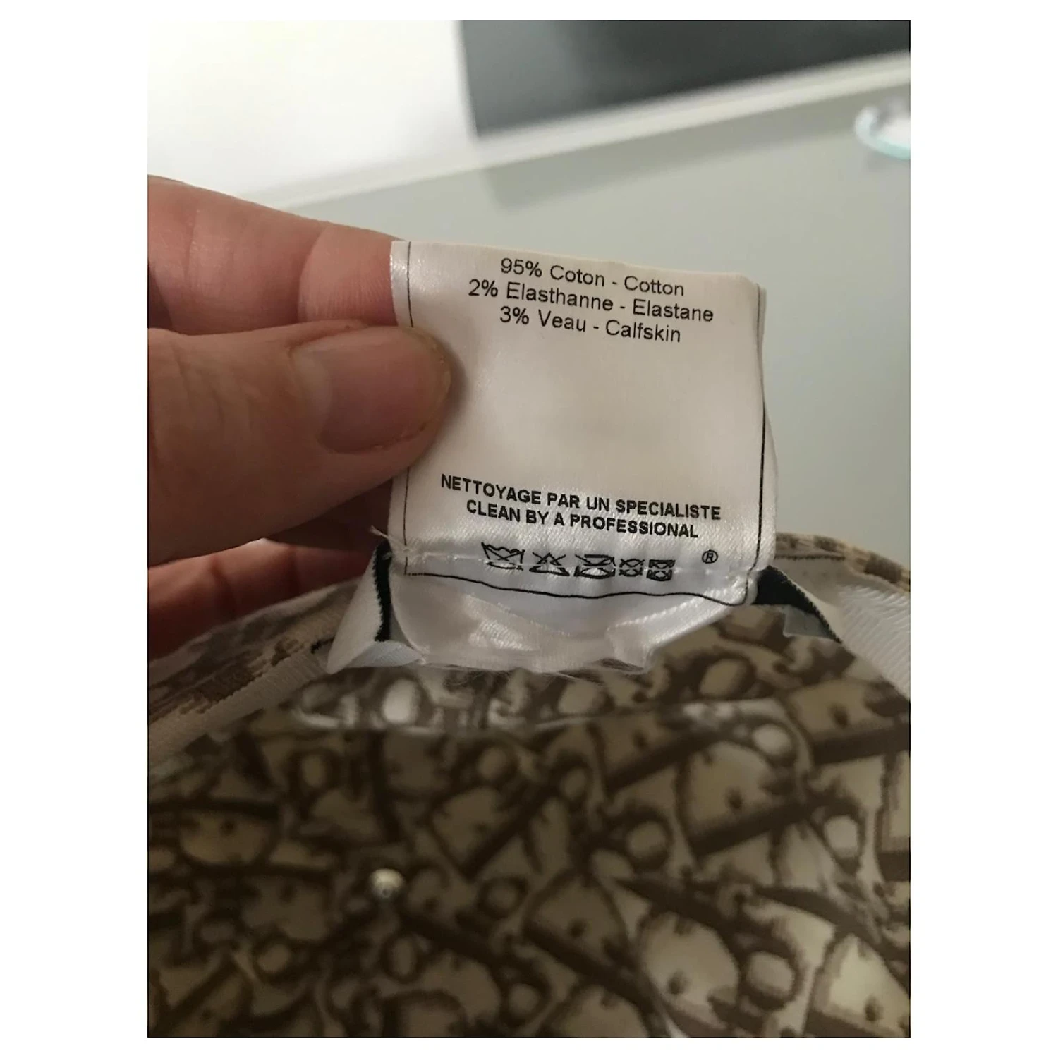 Casquette Dior Monogramme Blanc Beige 6 Casquette Dior Monogramme Blanc Beige – Image 6