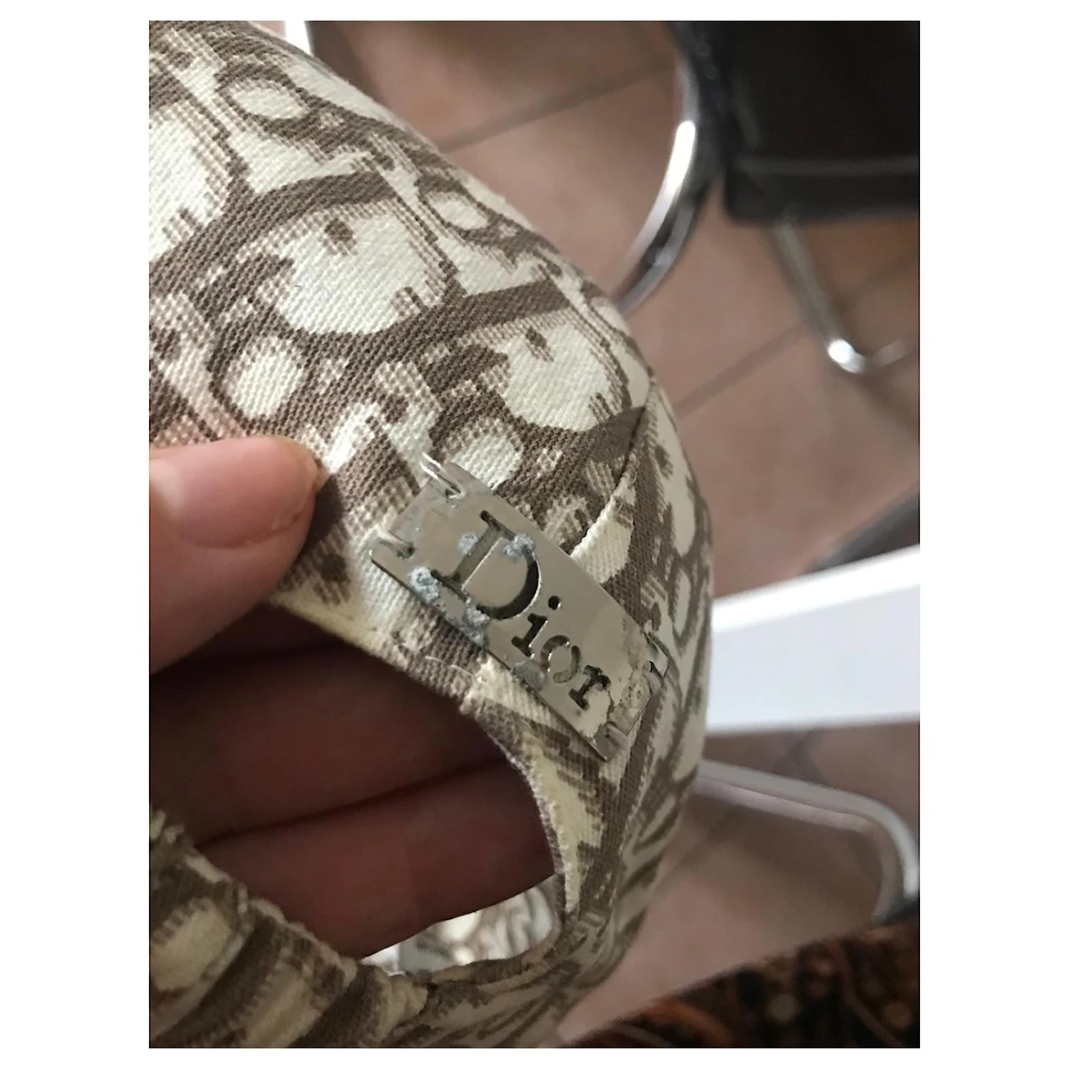 Casquette Dior Monogramme Blanc Beige 8 Casquette Dior Monogramme Blanc Beige – Image 8