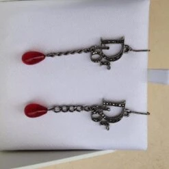 Boucles D'oreilles Pendantes DIOR Argenté 9 Boucles D'oreilles Pendantes DIOR Argenté -Outlet Élégance DIOR 48730 5