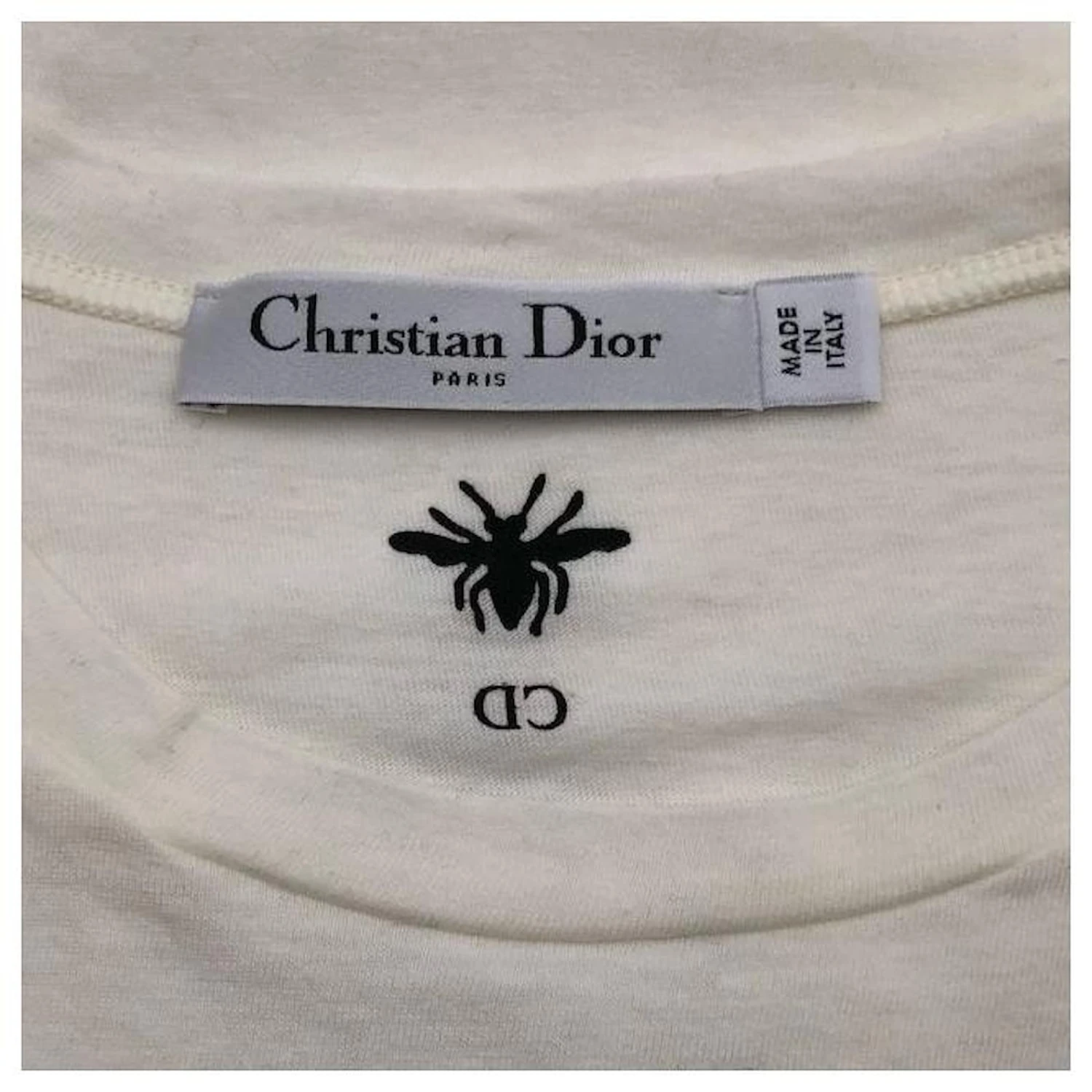 Dior T-shirt You Are My Love Forever And Ever And Ever En Coton Mélangé Blanc 3 Dior T-shirt You Are My Love Forever And Ever And Ever En Coton Mélangé Blanc – Image 3