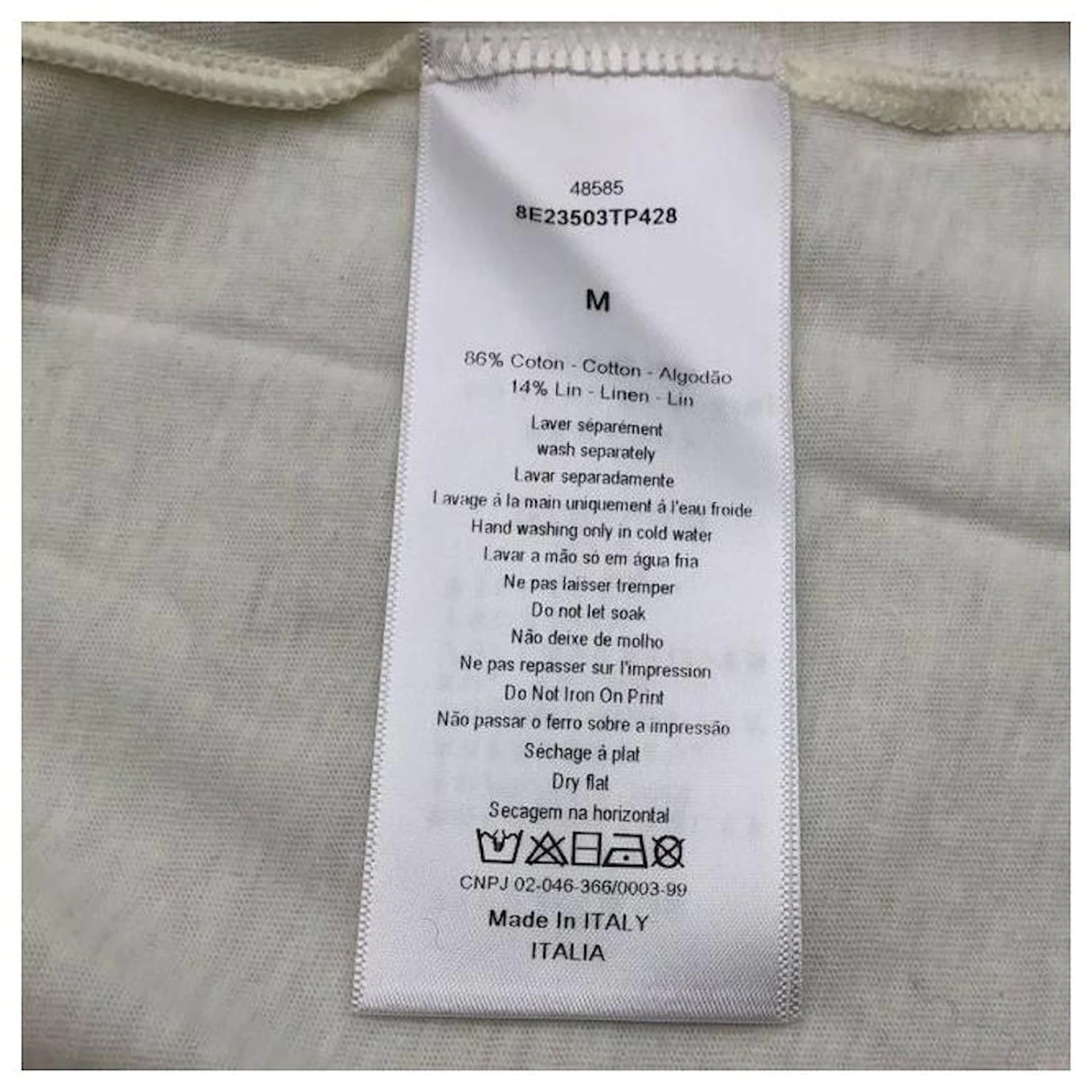 Dior T-shirt You Are My Love Forever And Ever And Ever En Coton Mélangé Blanc 4 Dior T-shirt You Are My Love Forever And Ever And Ever En Coton Mélangé Blanc – Image 4