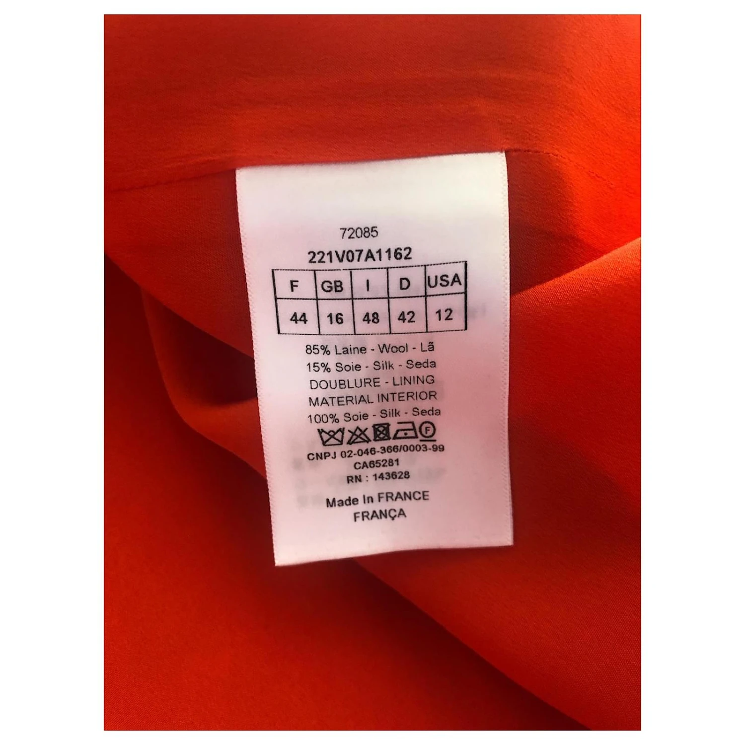 Veste Dior V07 Orange #DIOO44C 9 Veste Dior V07 Orange #DIOO44C – Image 9